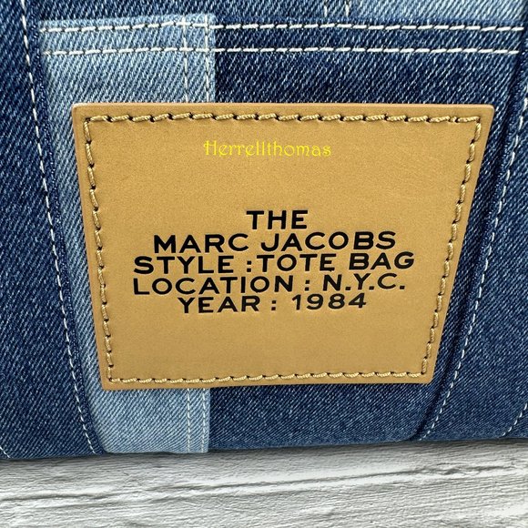 MARC JACOBS THE DENIM MEDIUM TOTE BAG - Picture 4 of 12